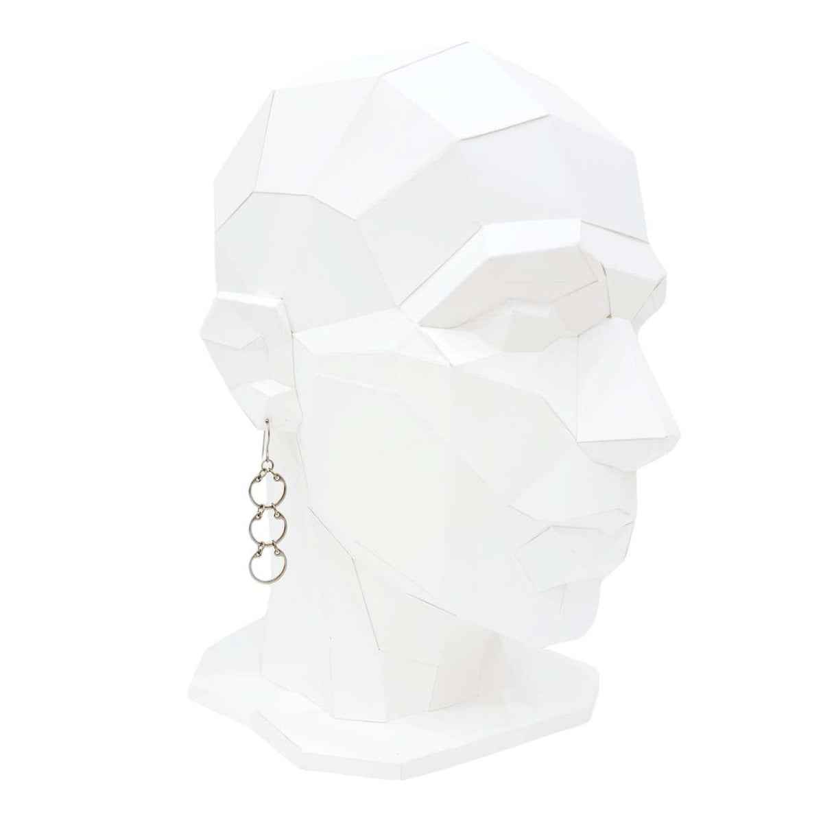 Earrings - Tripled Baseline (Stainless Steel and Titanium) by Wraptillion