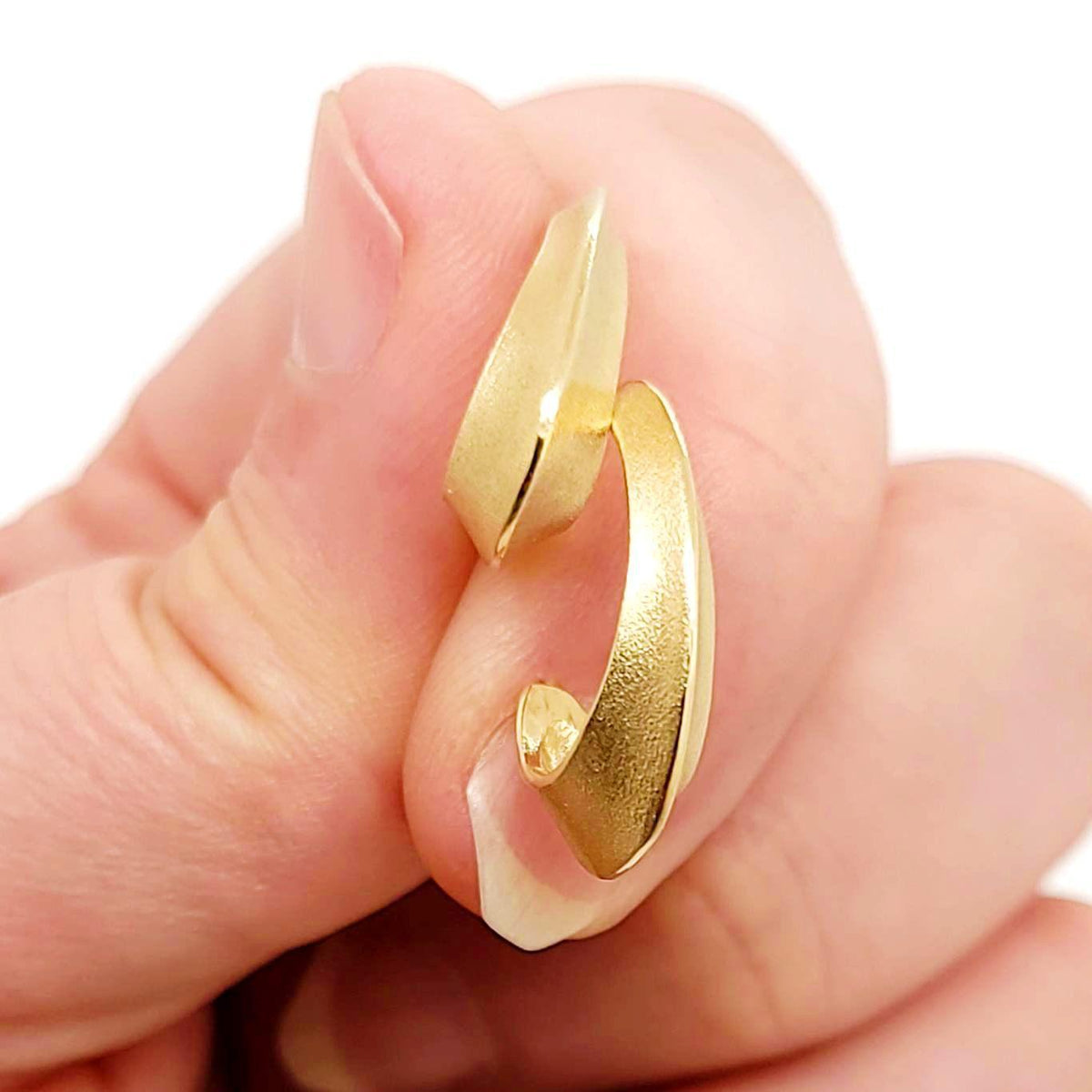 Earrings - Morph Hoops (14k Yellow Gold) by Corey Egan