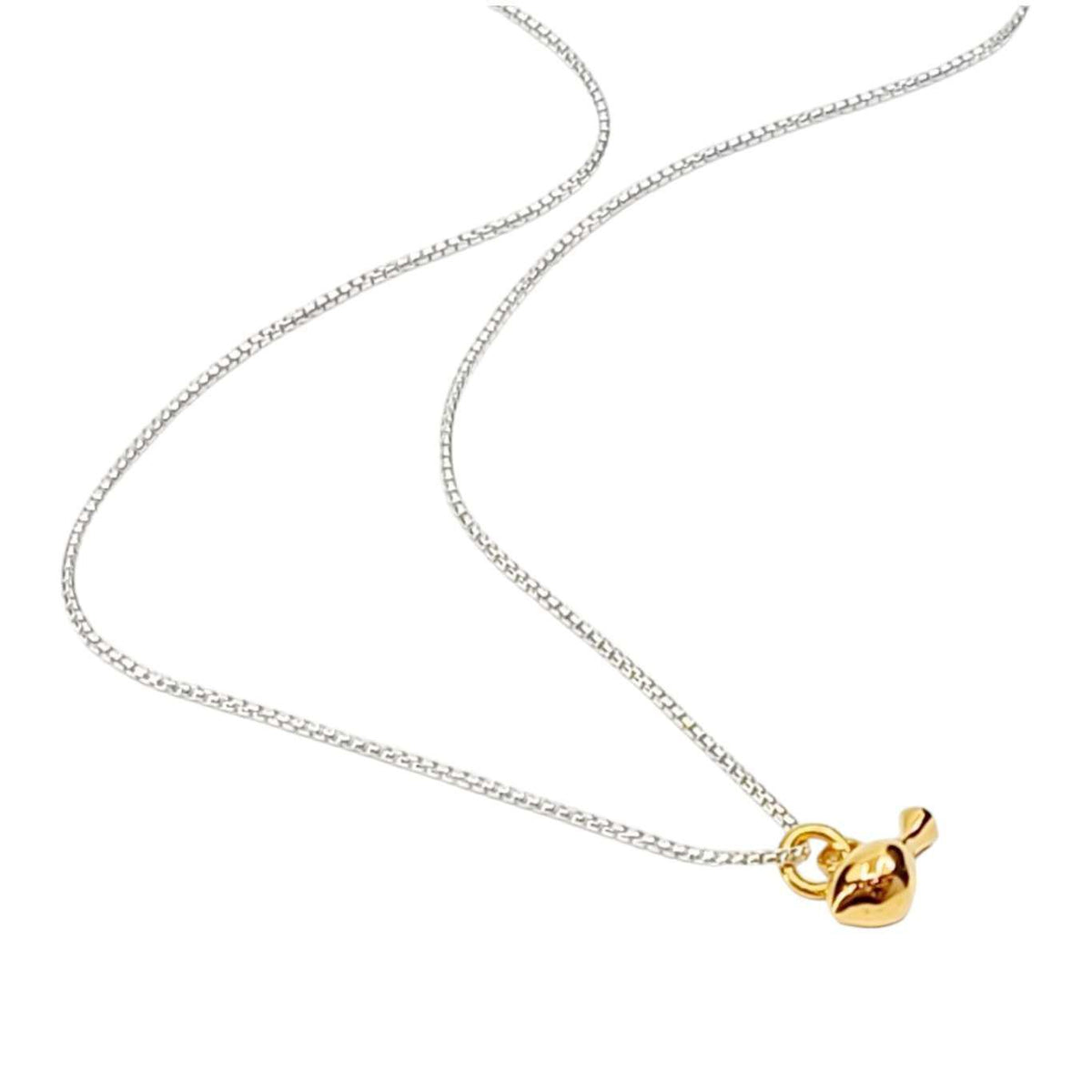 Pendant - Tiny Tweet Gold Vermeil Silver by La Objeteria