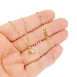 Necklace - Tiny Fragment (14k Yellow Gold, Diamond) by Corey Egan