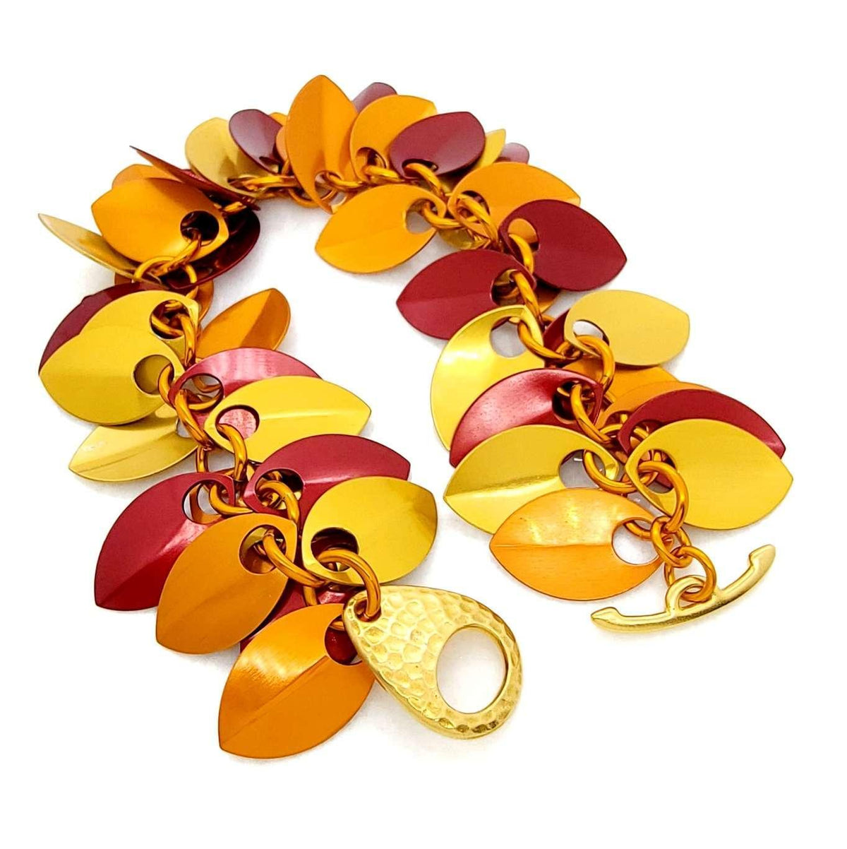 Bracelet - Leaf Cascade (Flame) by Rebeca Mojica