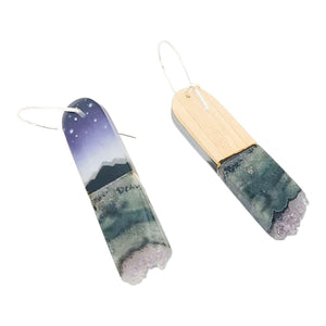 Earrings - Crystal Hills Drops by Fernworks
