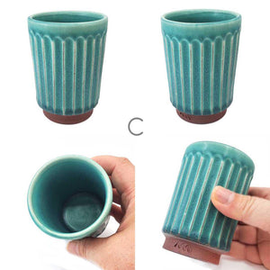 Cup - Large Tanba-Yaki Turquoise by Asemi Co.