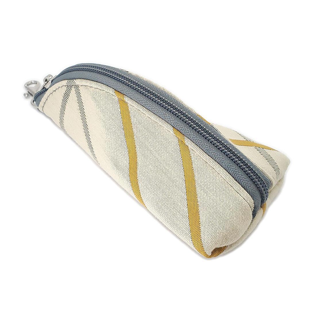 Accessory - Clip On Padded Eyeglass Case (Yellow Gray Geometric) by Crystalyn Kae