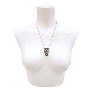 Necklace - Bone Trio (Gunmetal) by Fernworks
