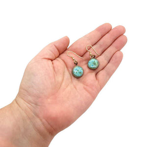 Earrings - Small Circle Drops in Mystic by Dandy Jewelry
