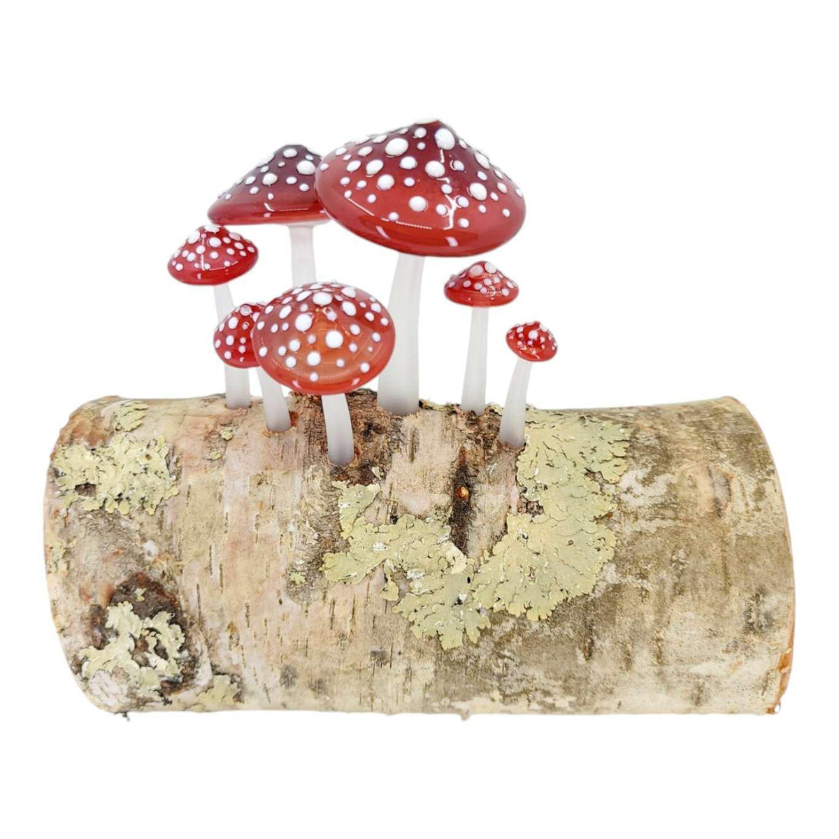 zLamp - Birch Log (Red Mushrooms) by Sage Studios