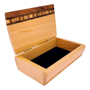 Jewelry Box - Small Treasure Box (Bolivian Rosewood, Cherry, Walnut, Wenge, Zebrawood) by Mikutowski Woodworking