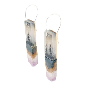 Earrings - Crystal Forest Drops by Fernworks