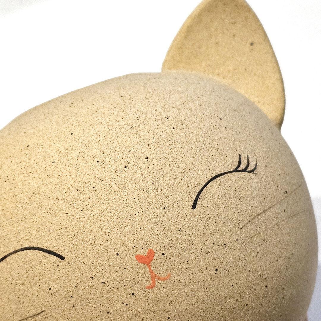 Vase - Cheerful Kitty Cat by Jennifer Fujimoto