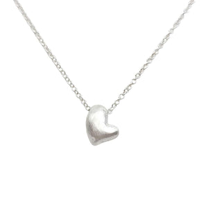 Necklace - Puffy Heart in Sterling Silver by Michelle Chang