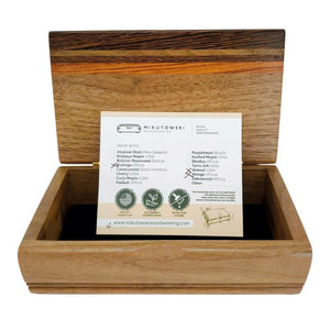 Jewelry Box - Small - Treasure (Bubinga, Walnut, Wenge) by Mikutowski Woodworking