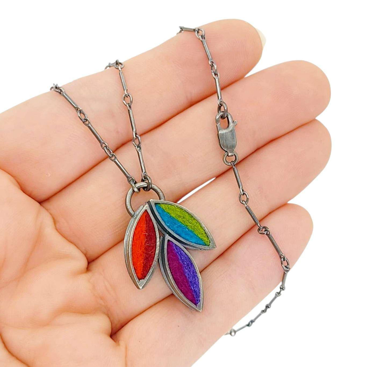 Necklace - Lotus Flower (Multicolor) by Michele A. Friedman