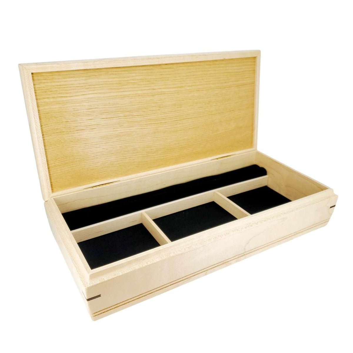 Jewelry Box - Medium - Sentinel (Bubinga, Curly Maple, Wenge) by Mikutowski Woodworking