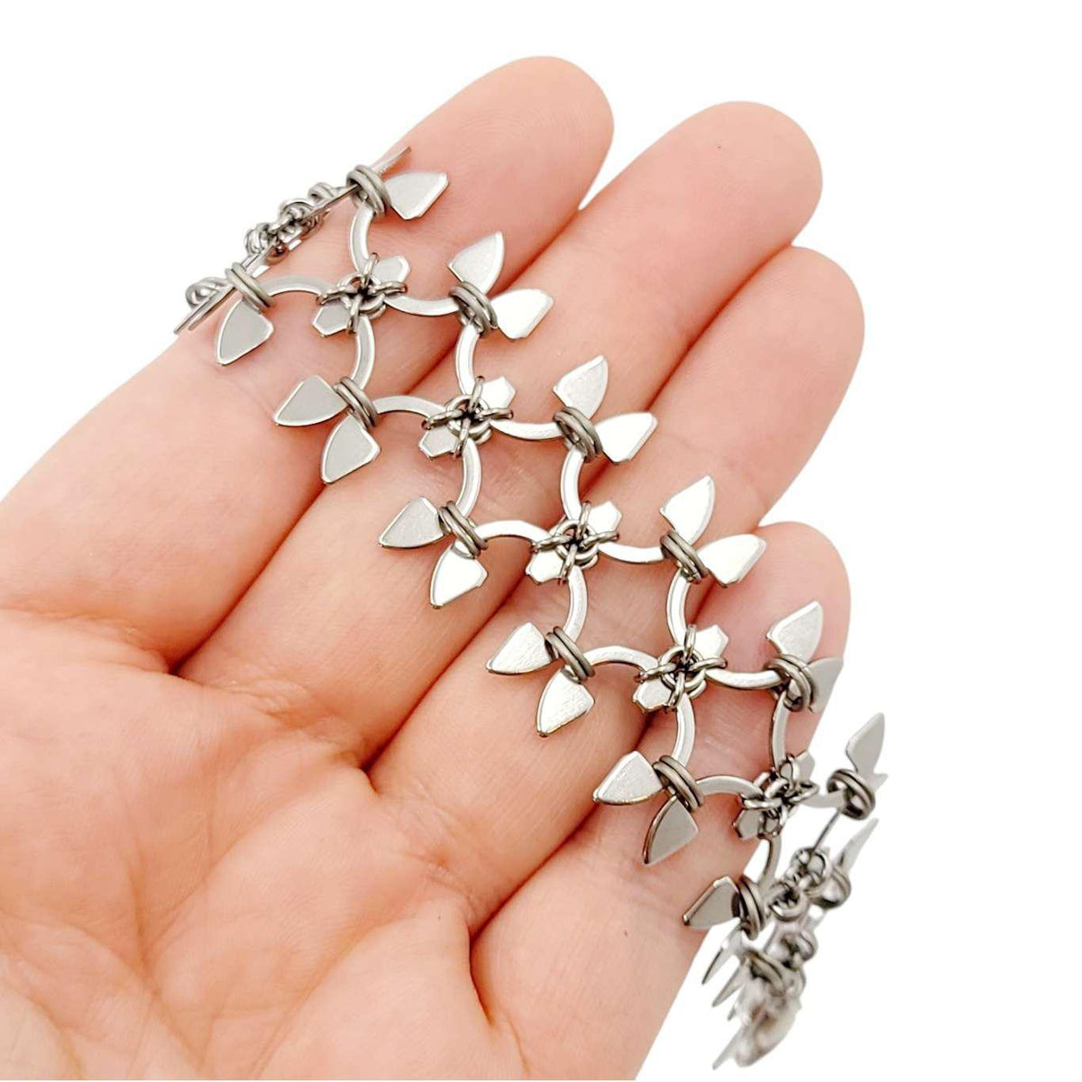 Bracelet - Wisteria (Stainless Steel and Titanium) by Wraptillion