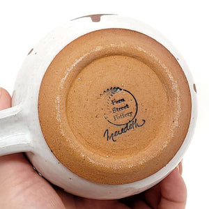 Mug - Mid-Century Modern in White and Yellow by Fern Street Pottery