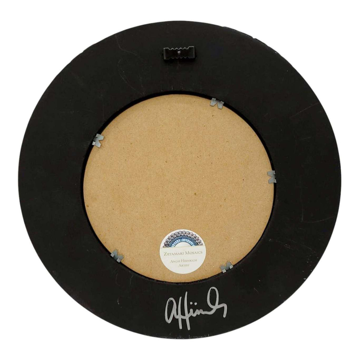 Mosaic Mirror - 10in Round (Sangria Red) by Zetamari Mosaic Artworks