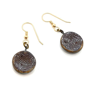 Earrings - Small Circle Drops in Seafoam by Dandy Jewelry