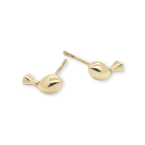 Earrings - Tiny Tweets Gold Vermeil Posts by La Objeteria