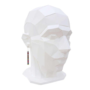 Earrings - Medium Rectangle Drops (Multicolor) by Michele A. Friedman