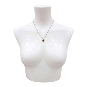 Necklace - Heart (Cranberry Red) by Michele A. Friedman
