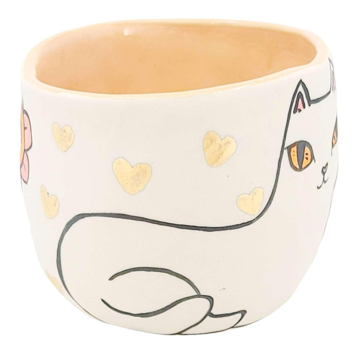 Tumbler - Kitty Flowers (Bright) by Erika Rier