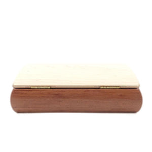 Jewelry Box - Small Tranquility Box (Bubinga, Curly Maple) by Mikutowski Woodworking