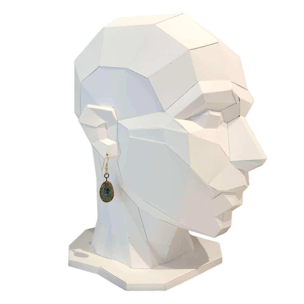 Earrings - Small Gem Drops in Earth by Dandy Jewelry