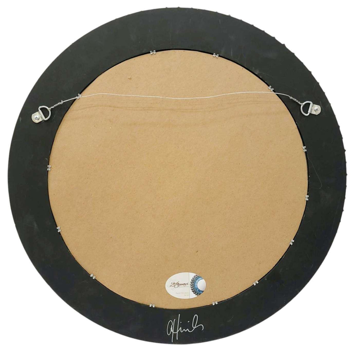 Mosaic Mirror - 24in Round (Red) by Zetamari Mosaic Artworks