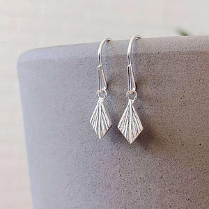 Earrings - Flame Drops (Sterling Silver) by Corey Egan