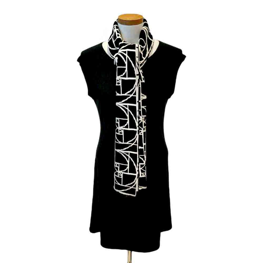 Wrap - Golden Ratio in Black and Cream by Liamolly
