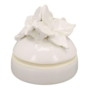 Box - Blossom Lidded Jar (Cream) by Erica Moore Pottery