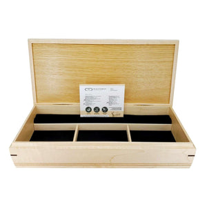 Jewelry Box - Medium - Sentinel (Bubinga, Curly Maple, Wenge) by Mikutowski Woodworking