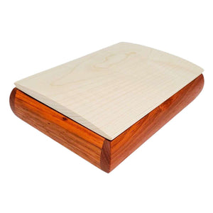 Jewelry Box - Small - Tranquility (Curly Maple, Padauk) by Mikutowski Woodworking