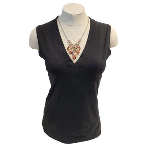 Necklace - Reversible V Feather Cascade (Shades of Brown) by Rebeca Mojica