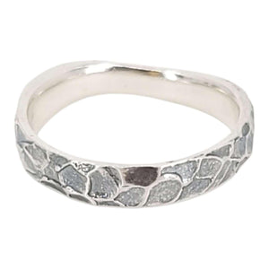 Ring - Size 7 - Heavily Textured Ribbon (Sterling Silver) by Taviametal