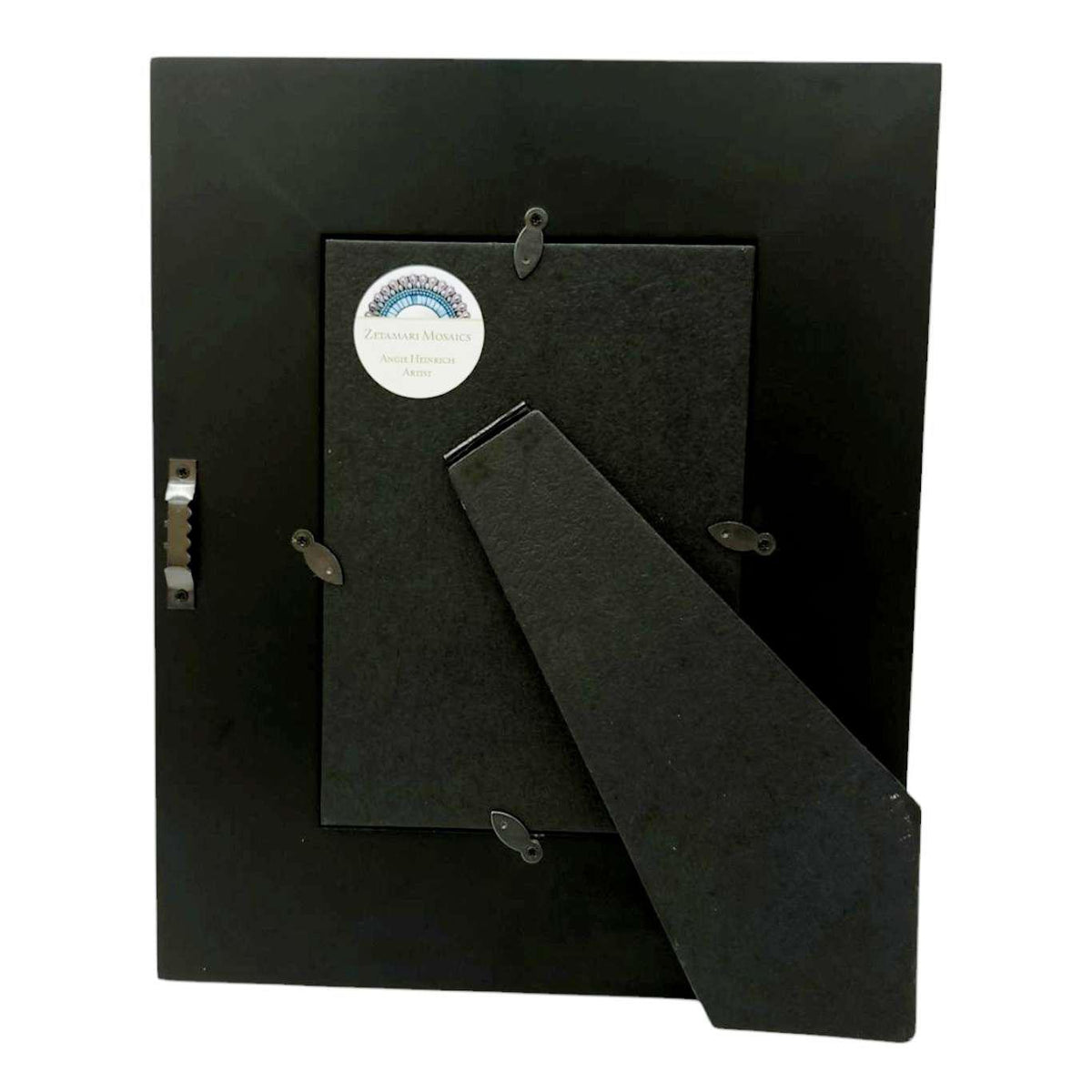 Mosaic Picture Frame - 5x7in (Sea Sparkle) by Zetamari Mosaic Artworks