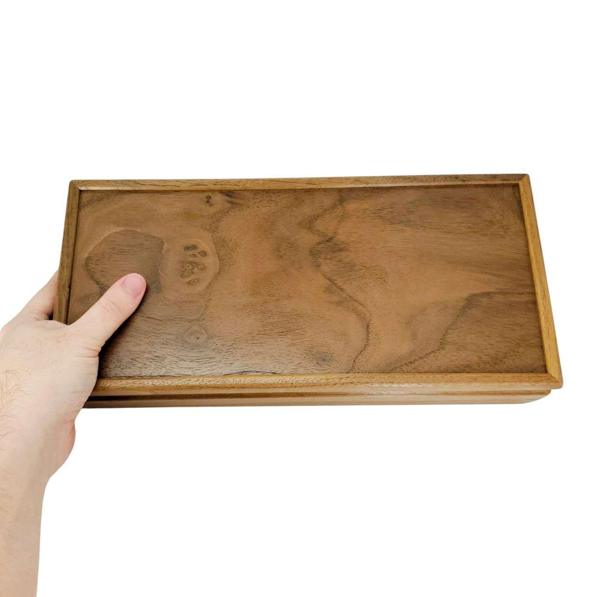 Jewelry Box - Medium - Sentinel (Walnut, Wenge) by Mikutowski Woodworking