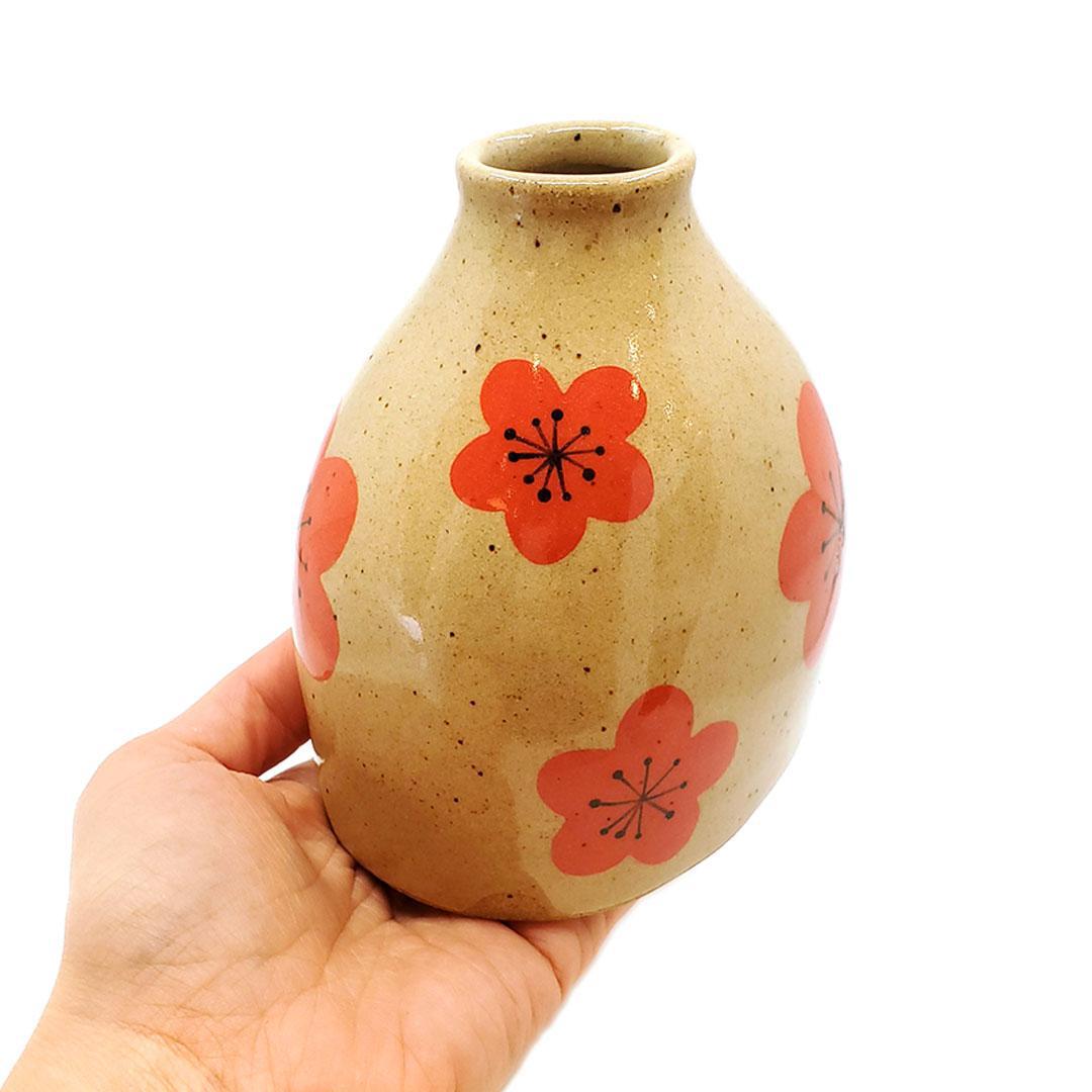 **Small Vases - Short Red Pattern by Jennifer Fujimoto