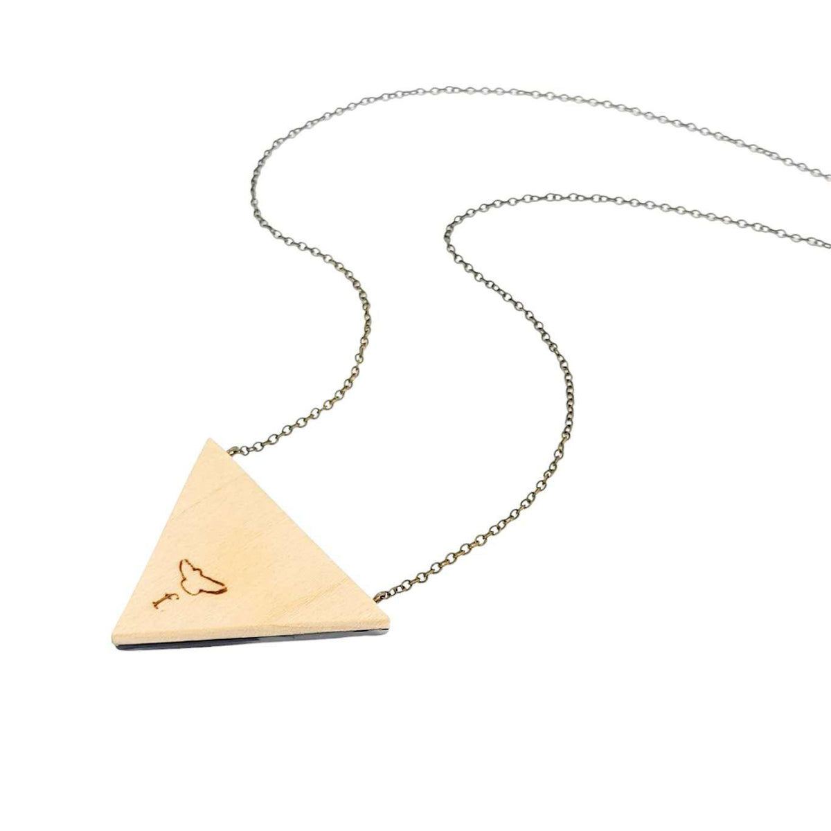 Necklace - Druzy Fox (Triangle) by Fernworks