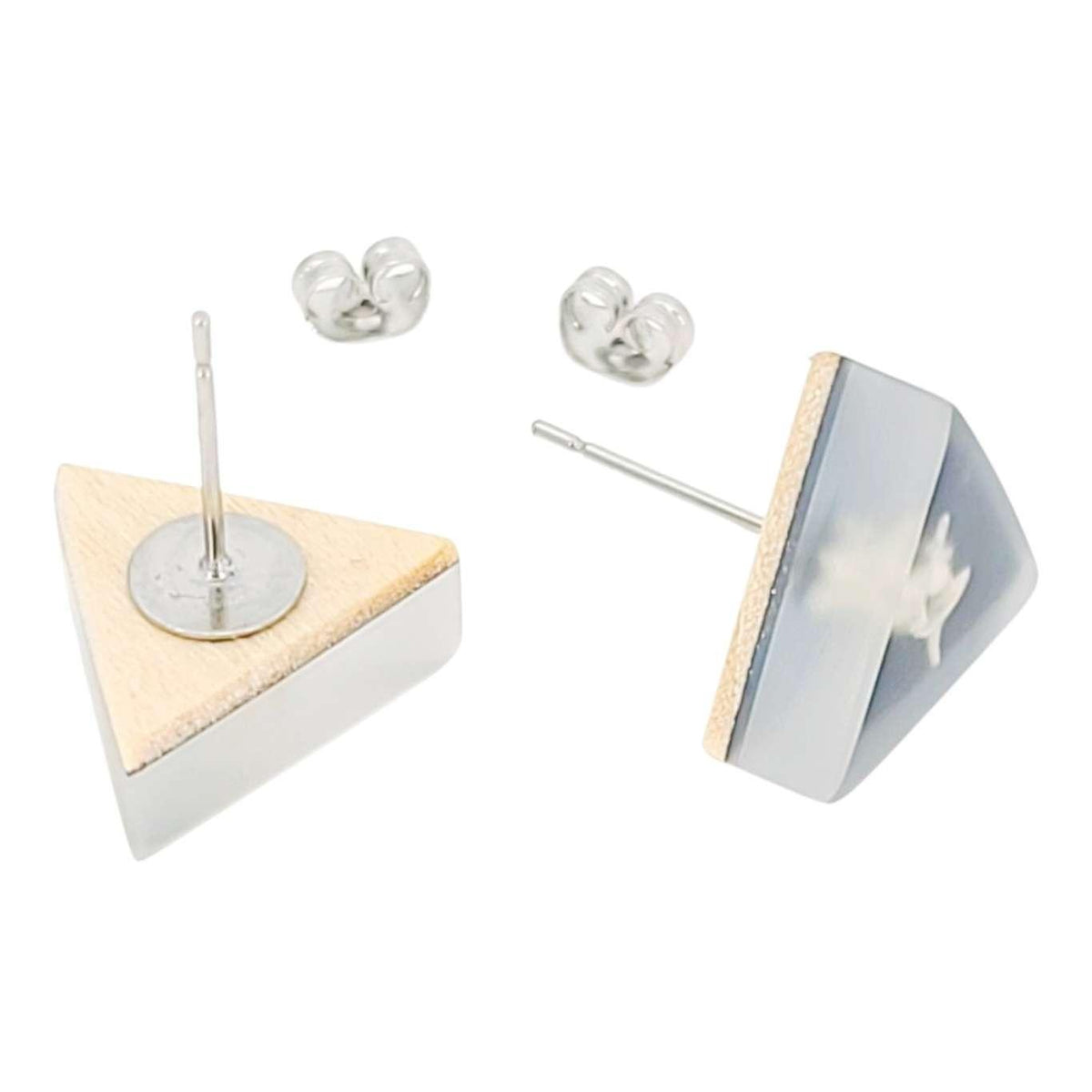 Earrings - Tiny Vertebrae Studs by Fernworks