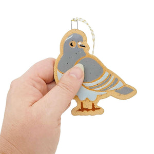 Ornament - Standing Left Pigeon by Annie’s Potteries