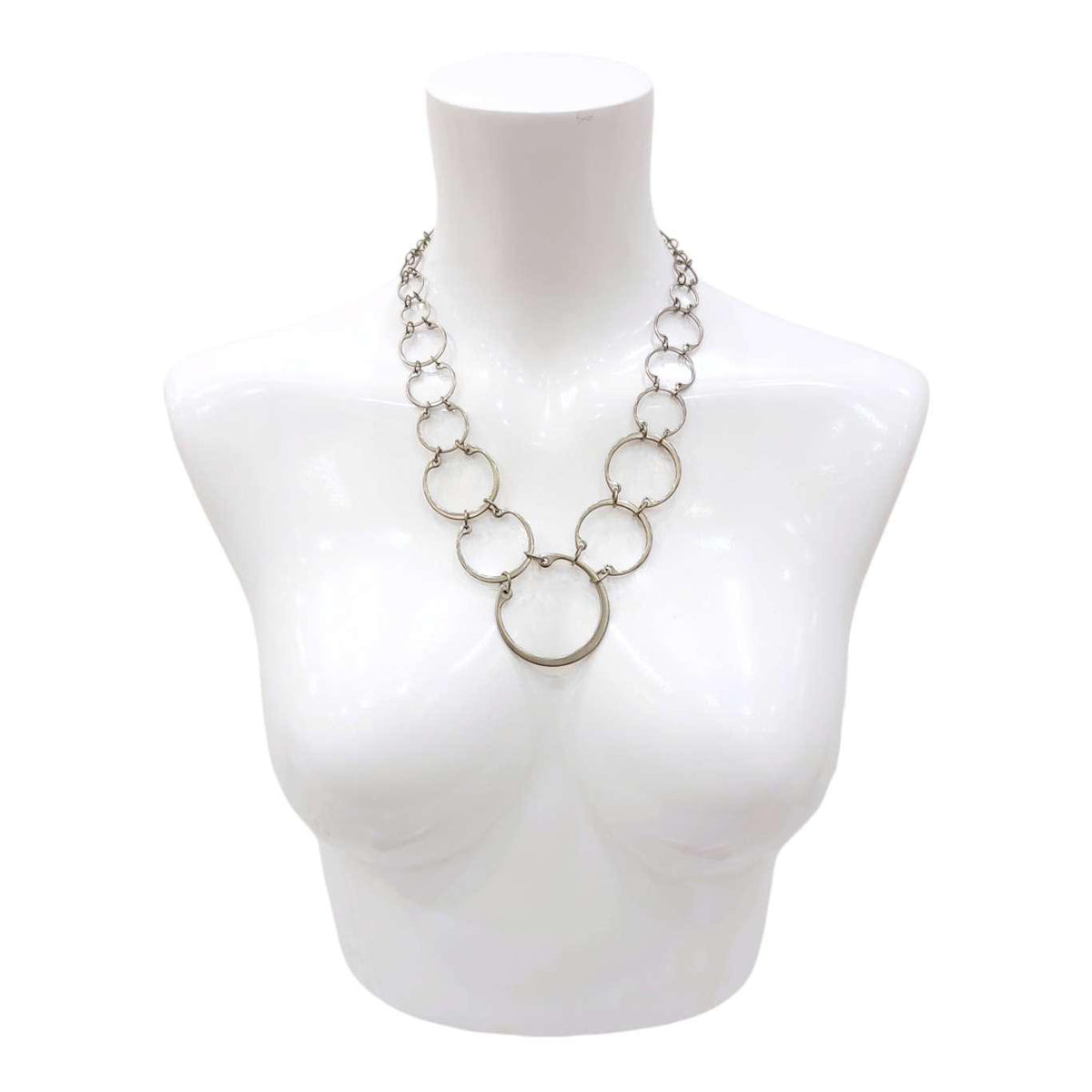 Necklace - Graduated (Stainless Steel and Titanium) by Wraptillion