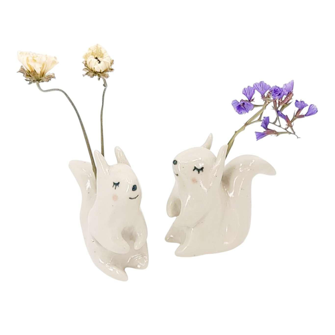 Figurine - Squirrel Soliflore Lucky Charm by Petits Terriens