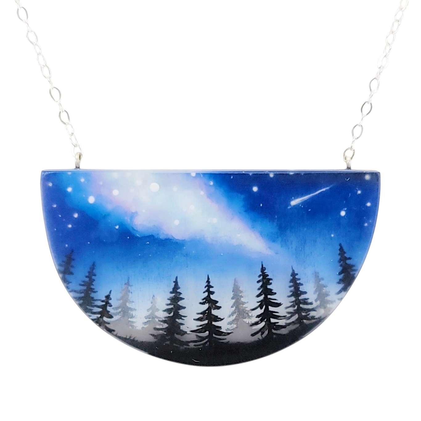 Necklace - Milky Way (Sterling Silver) by Fernworks