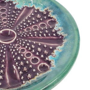 Grater - Sea Urchin (Purple and Turquoise) by Beach Baby Ceramics