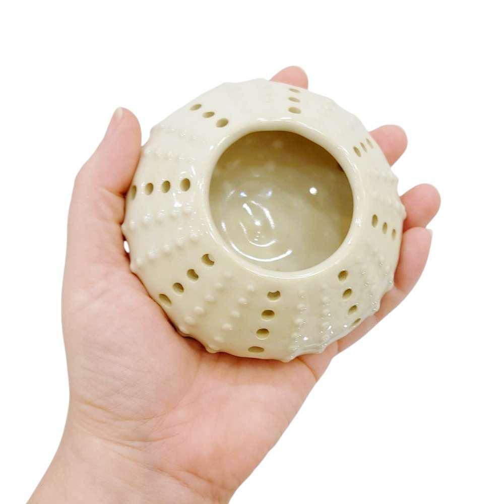 Votive - Sea Urchin (Off White) by Beach Baby Ceramics