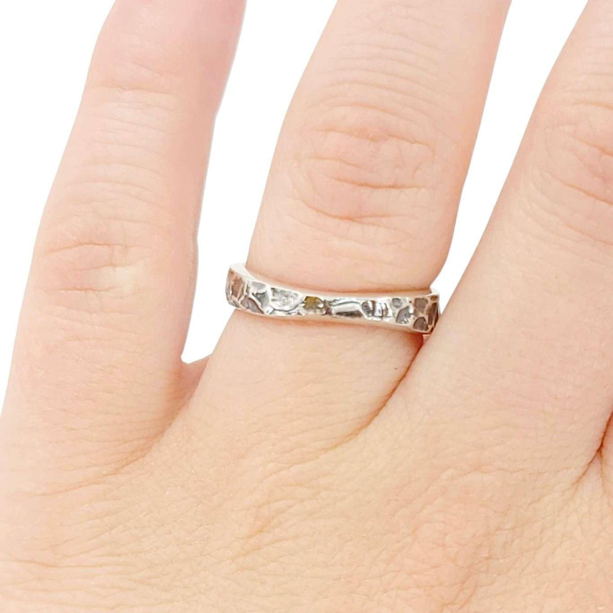 Ring - Size 6 - Heavily Textured Ribbon (Sterling Silver) by Taviametal