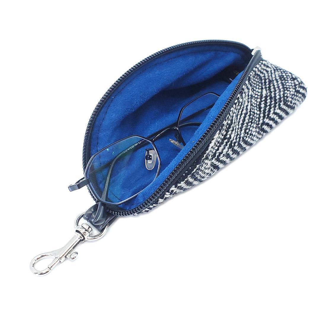 Accessory - Clip On Padded Eyeglass Case (Crosswind Chevron) by Crystalyn Kae