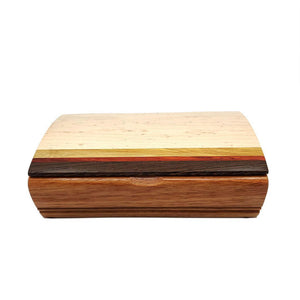 Jewelry Box - Small Treasure Box in Birdseye Maple and Canary Wood by Mikutowski Woodworking